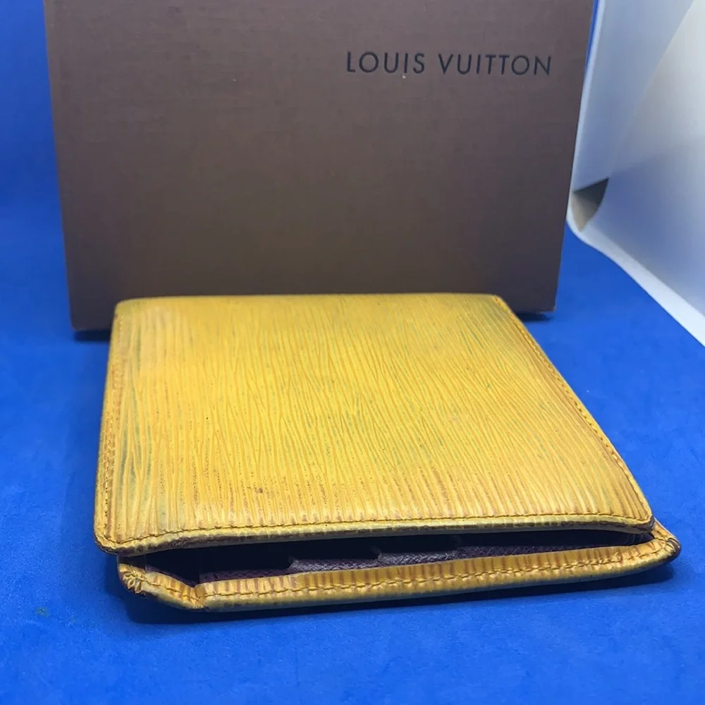 Louis Vuitton vintage‎ Epi leather wallet yellow purple